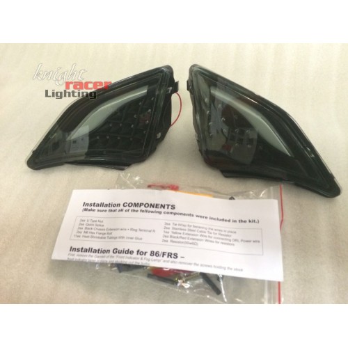 Toyota GT86 / Subaru BRZ KR SMOKED LED Front Indicator + DRL