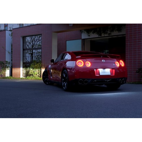 Nissan R35 GTR KR Full LED 2015 style Tail Lamps SMOKED BLACK