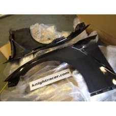 Nissan R35 GTR KR Full Carbon Front Wings / Fenders MATTE FINISH