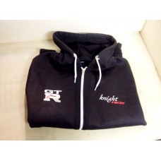 Knight Racer GTR Zip Up Hoodie in Black