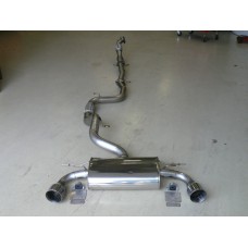 Ford Focus RS Mk2 Mongoose Turbo Back Exhaust System with Decat
