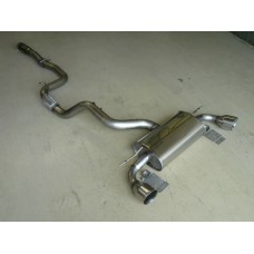 Ford Focus RS Mk2 Mongoose Downpipe Back Exhaust System with Sports Cat