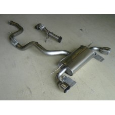 Ford Focus RS Mk2 Mongoose Turbo Back Exhaust System without Cat