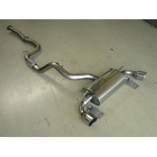 Ford Focus RS Mk2 Mongoose Downpipe Back Exhaust System with Decat