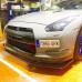 Nissan R35 GTR FRP Front Lip Extension in Black Gelcoat (2009-16)